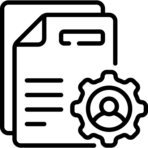 Icon showing a car and a sign with a large P on it